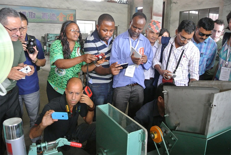 Students during an INBAR training course in Zhejiang Province